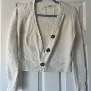 Garage white cardigan
